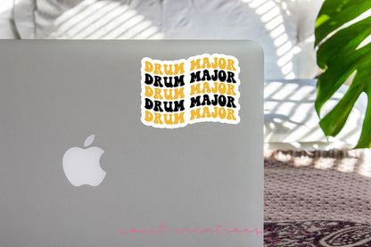 Drum Major Sticker Black and Gold SS720 - Swiit Creations
