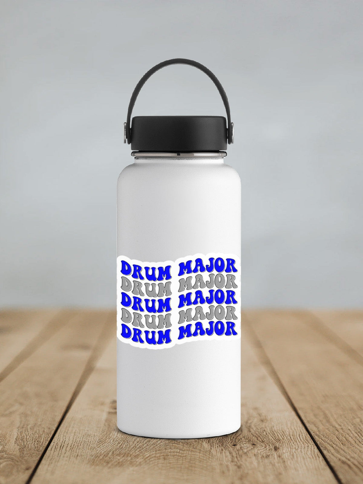 Drum Major Sticker Blue and Silver SS681 - Swiit Creations
