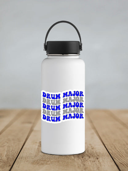 Drum Major Sticker Blue and Silver SS681 - Swiit Creations