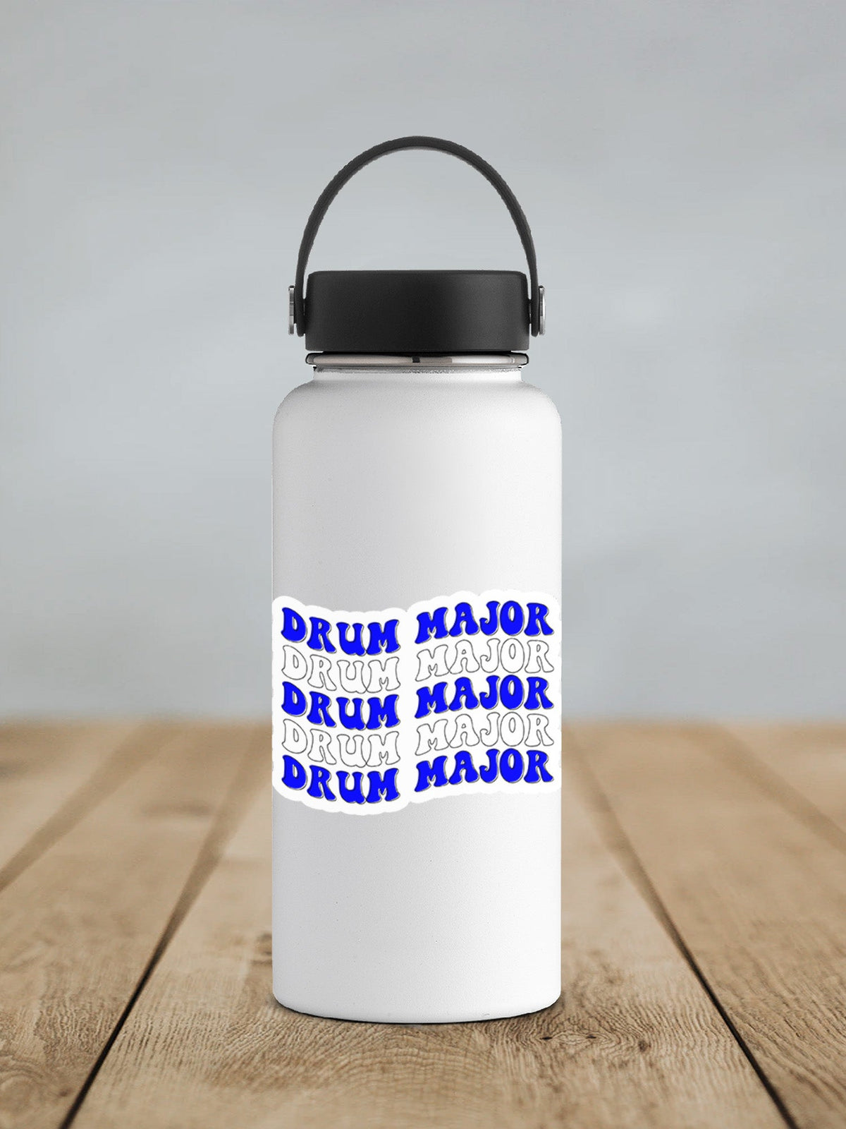 Drum Major Sticker Blue and White SS835 - Swiit Creations