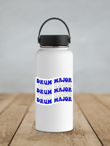 Drum Major Sticker Blue and White SS835 - Swiit Creations