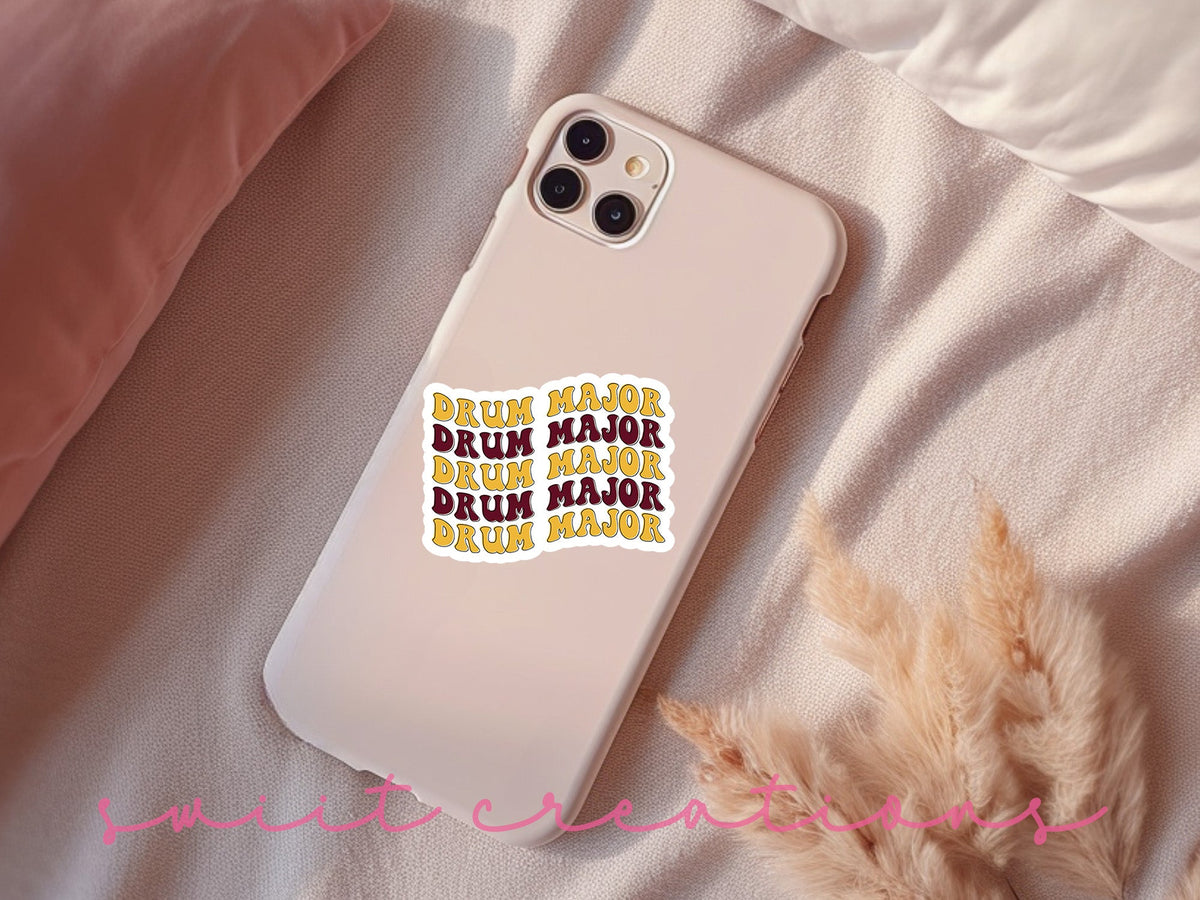 Drum Major Sticker Maroon and Gold SS581 - Swiit Creations