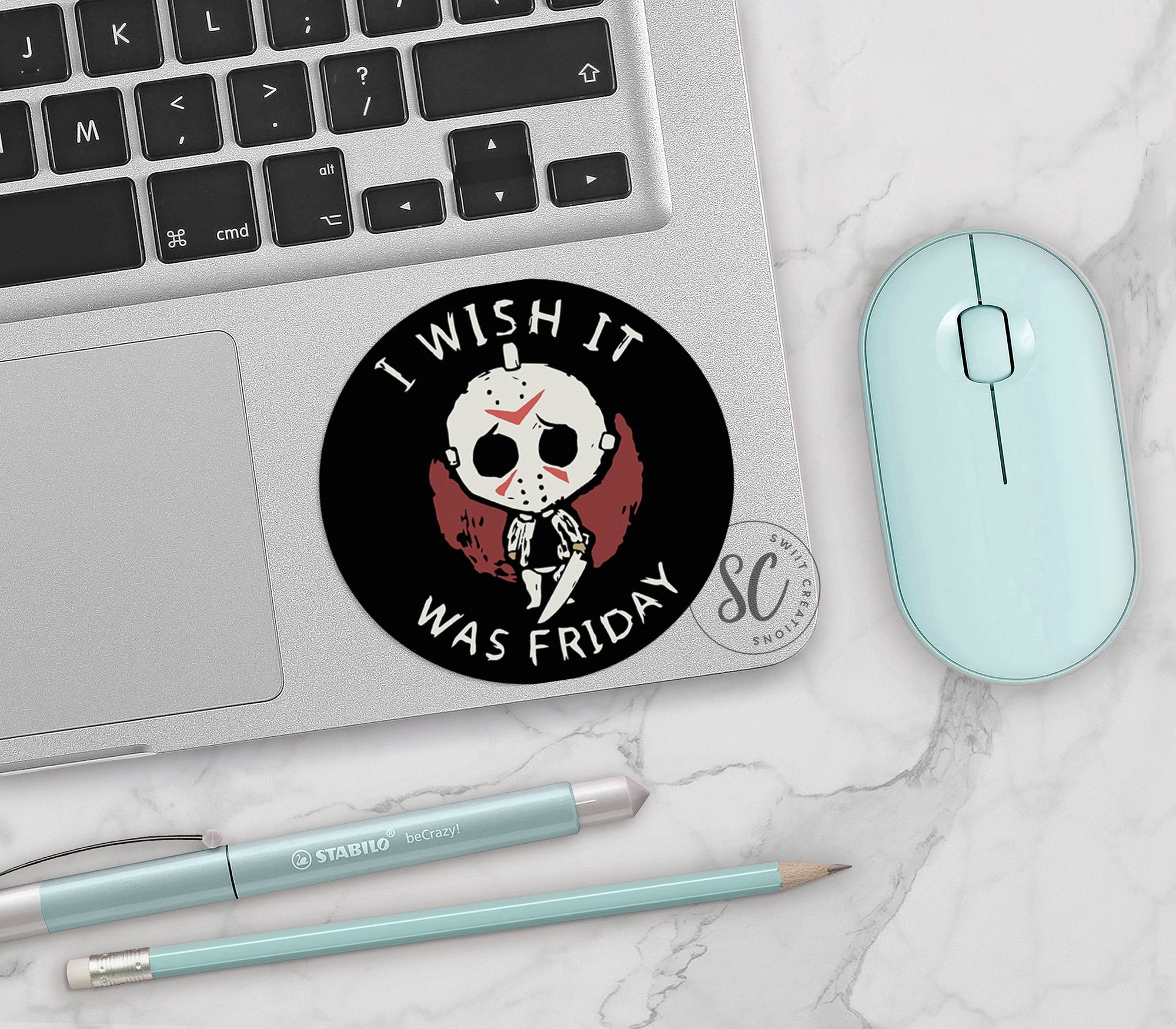 a sticker that says i wish it was friday