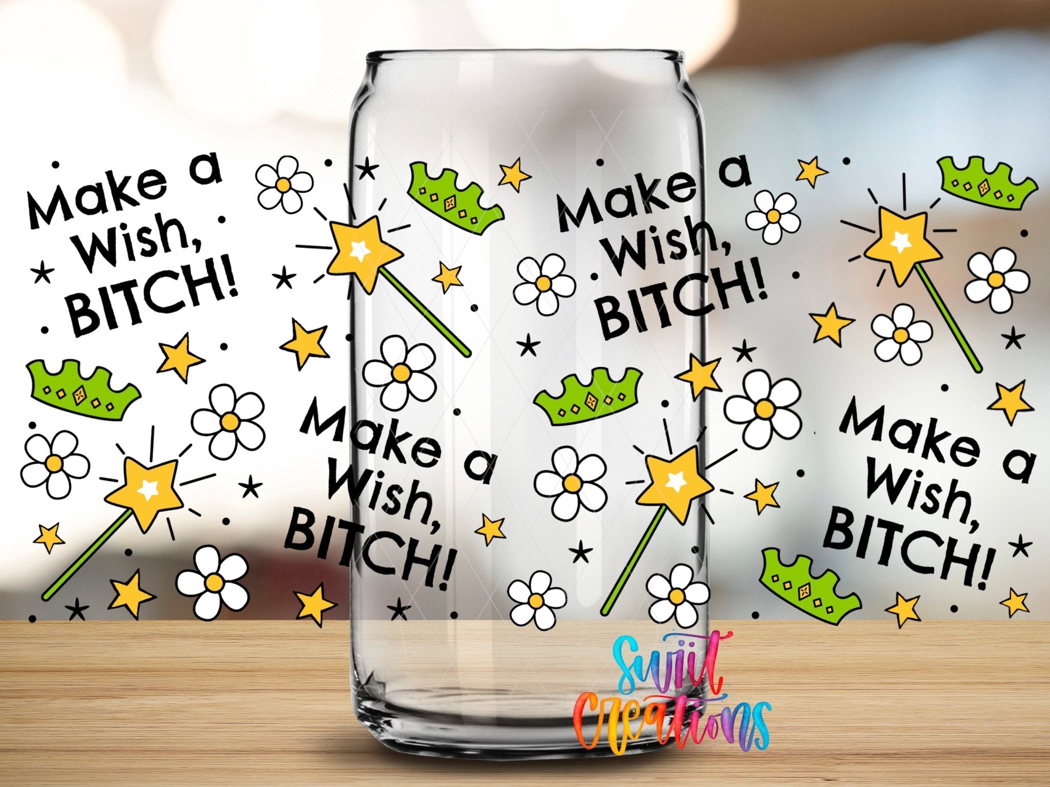 Fairy Wand Make A Wish Sassy UV DTF Transfer Tumbler Wrap | DTF331 - Swiit Creations