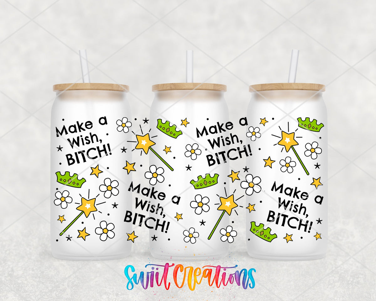 Fairy Wand Make A Wish Sassy UV DTF Transfer Tumbler Wrap | DTF331 - Swiit Creations