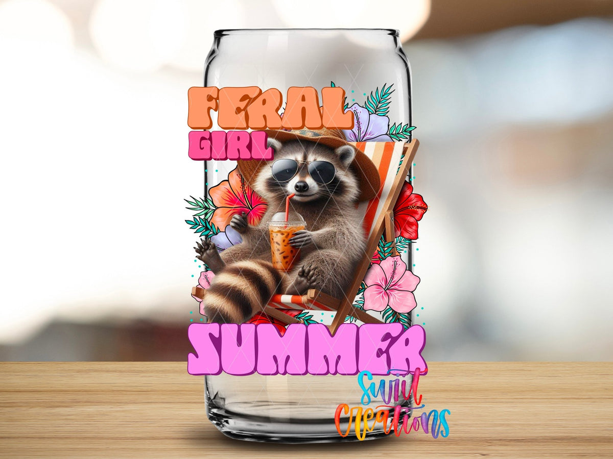 Feral Girl Summer UV DTF Cup Decal | UV1012 - Swiit Creations