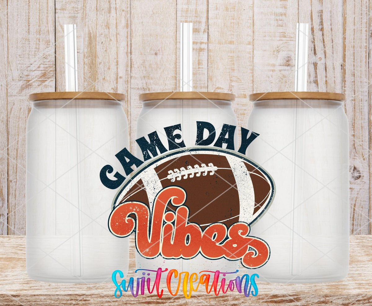 Football Game Day Vibes UV DTF Decal | UV144 - Swiit Creations