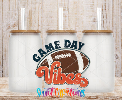 Football Game Day Vibes UV DTF Decal | UV144 - Swiit Creations