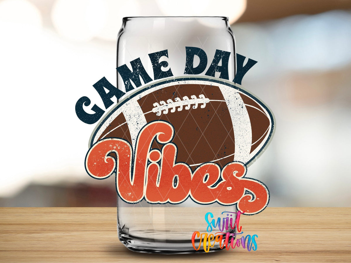 Football Game Day Vibes UV DTF Decal | UV144 - Swiit Creations