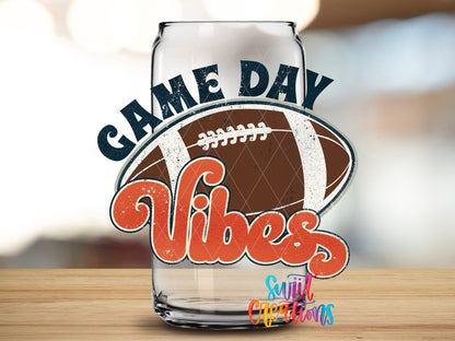 Football Game Day Vibes UV DTF Decal | UV144 - Swiit Creations