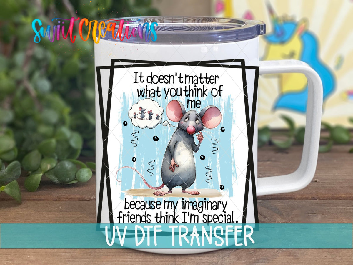 Funny Special Mouse UV DTF Cup Decal | UV854 - Swiit Creations
