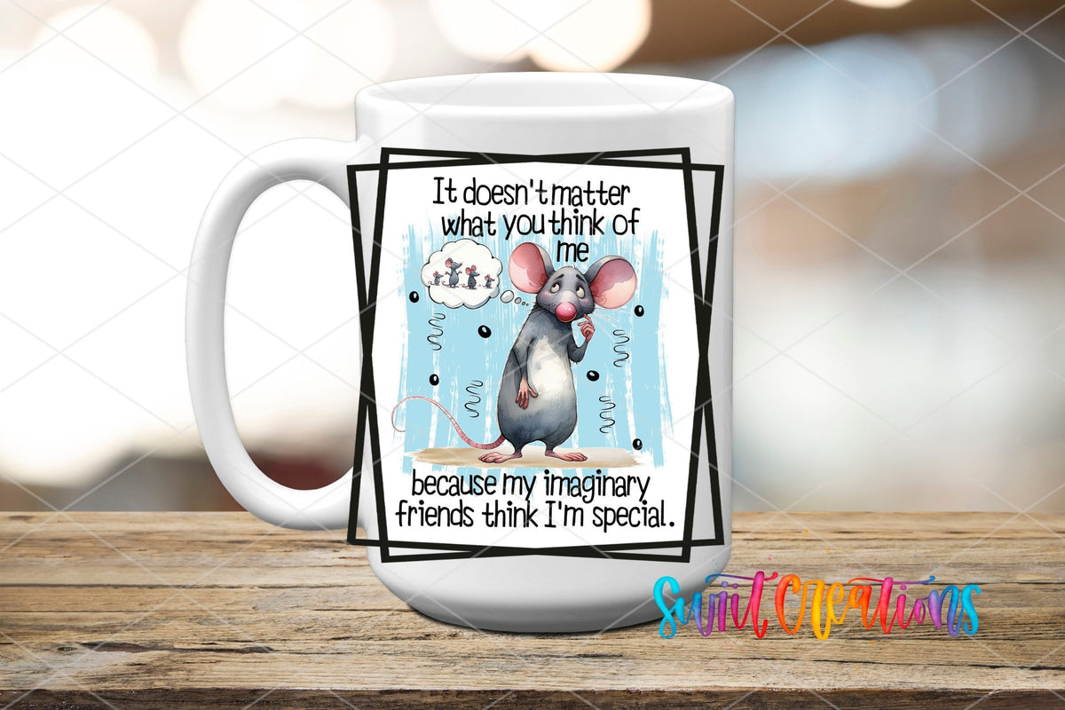 Funny Special Mouse UV DTF Cup Decal | UV854 - Swiit Creations