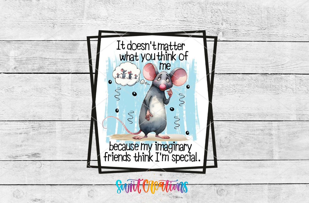 Funny Special Mouse UV DTF Cup Decal | UV854 - Swiit Creations