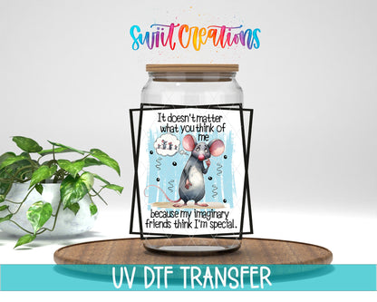 Funny Special Mouse UV DTF Cup Decal | UV854 - Swiit Creations