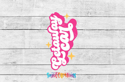 Getaway Car Motel Keychain UV DTF Transfer | Cute Pink Retro Decal | MK2114 - Swiit Creations