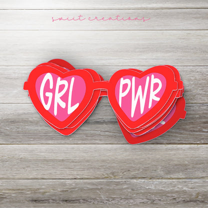 Girl Power Sunglasses Sticker SS819 - Swiit Creations