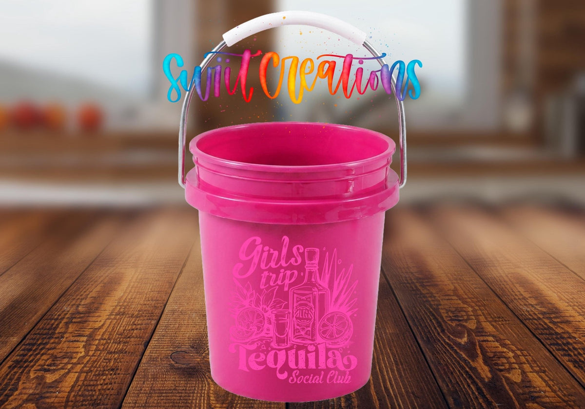 Girls Trip Tequila Social Club Mini Bucket UV DTF Transfer | MB1556 - Swiit Creations