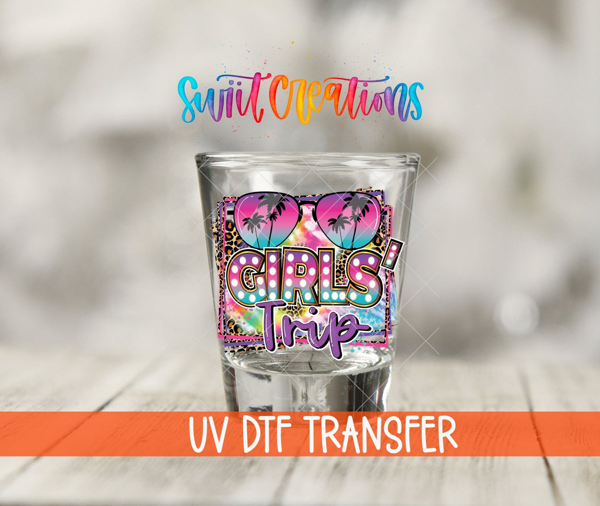 Girls Trip UV DTF Shot Glass Transfer | SG883 - Swiit Creations