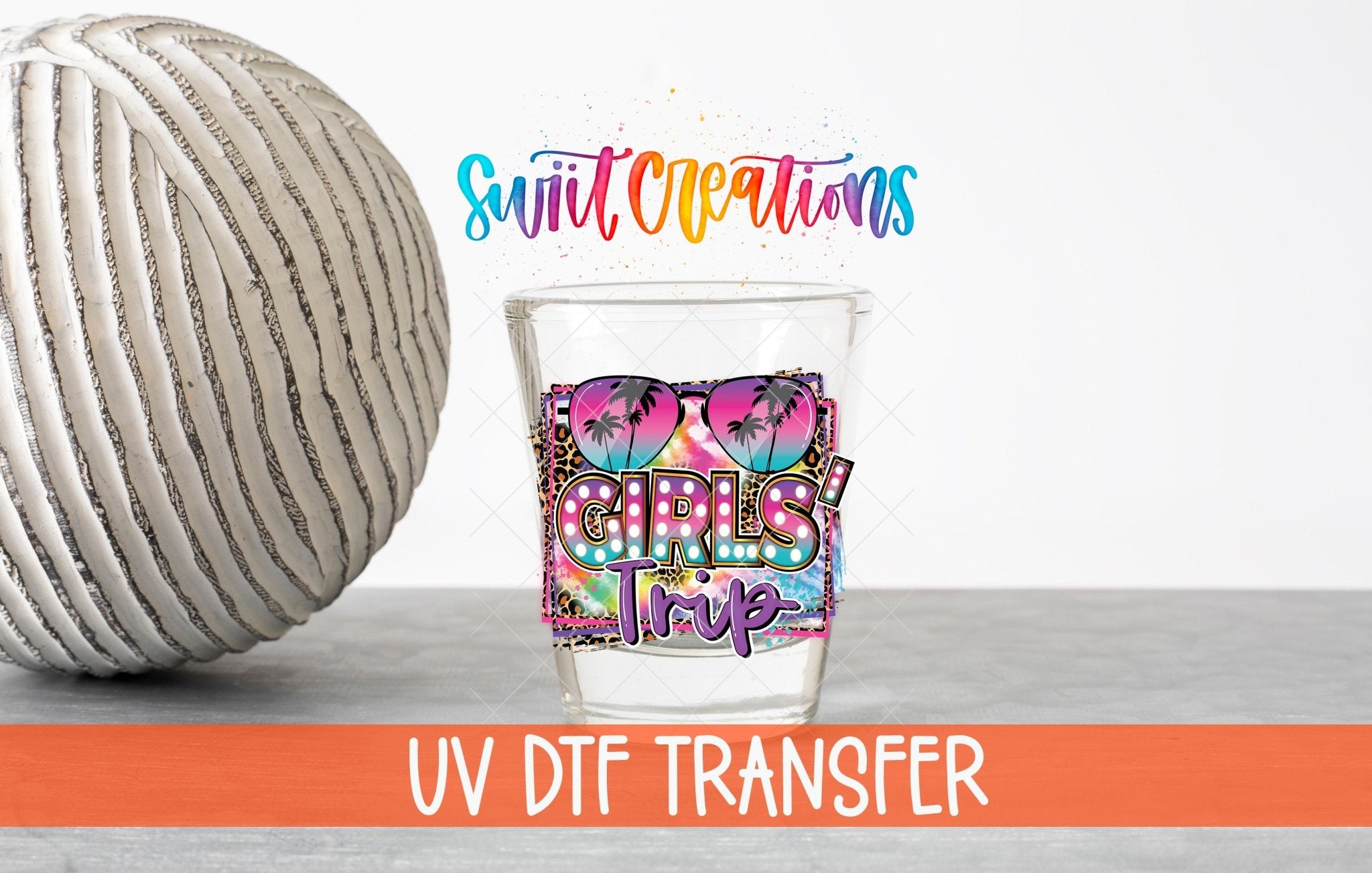 Girls Trip UV DTF Shot Glass Transfer | SG883 - Swiit Creations