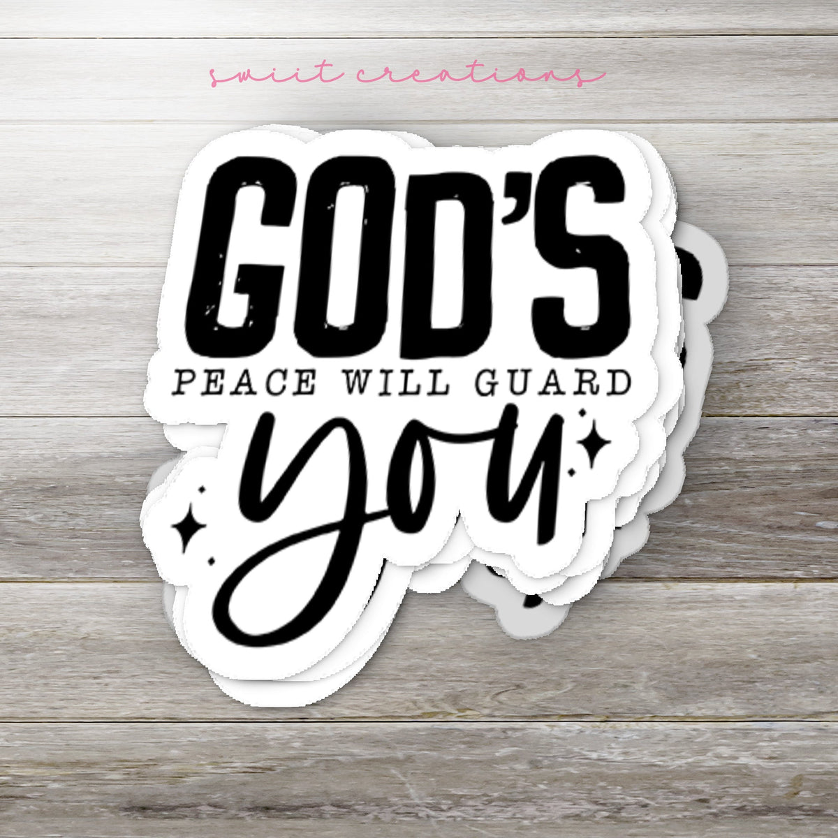 God's Peace Will Guide You Sticker SS369 - Swiit Creations