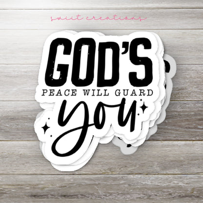 God's Peace Will Guide You Sticker SS369 - Swiit Creations