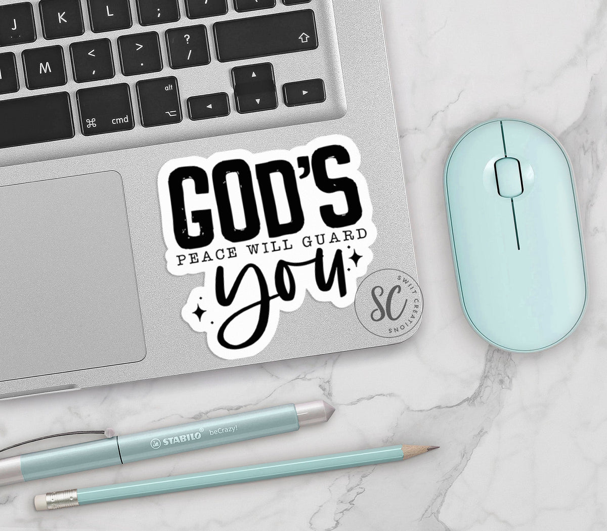 God's Peace Will Guide You Sticker SS369 - Swiit Creations