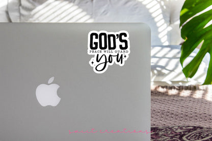God's Peace Will Guide You Sticker SS369 - Swiit Creations