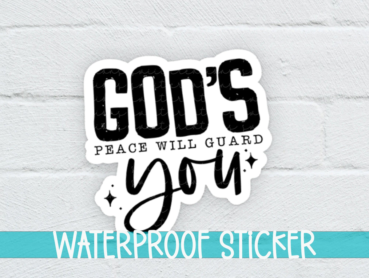 God's Peace Will Guide You Sticker SS369 - Swiit Creations
