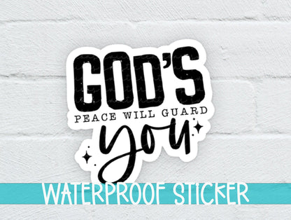 God's Peace Will Guide You Sticker SS369 - Swiit Creations