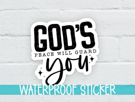God's Peace Will Guide You Sticker SS369 - Swiit Creations