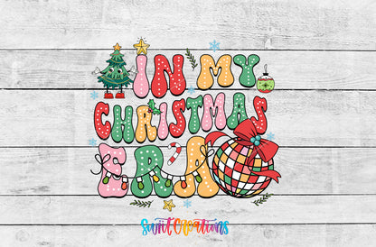 In My Christmas Era artwork detail for the finished 16 oz tumbler