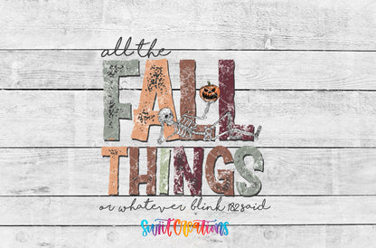 All the Fall Things artwork detail for the finished 16 oz tumbler