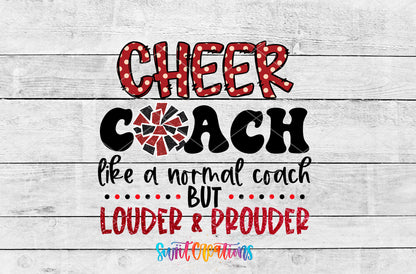 Cheer Coach artwork detail for the finished 16 oz tumbler