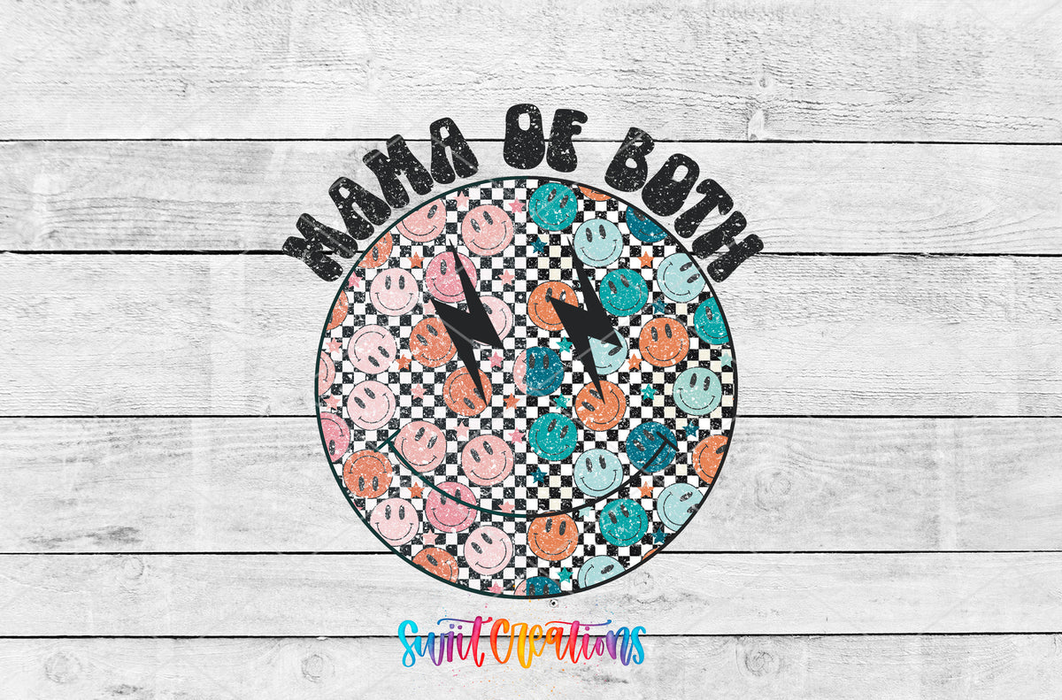 Mama of Both artwork detail for the finished 16 oz tumbler