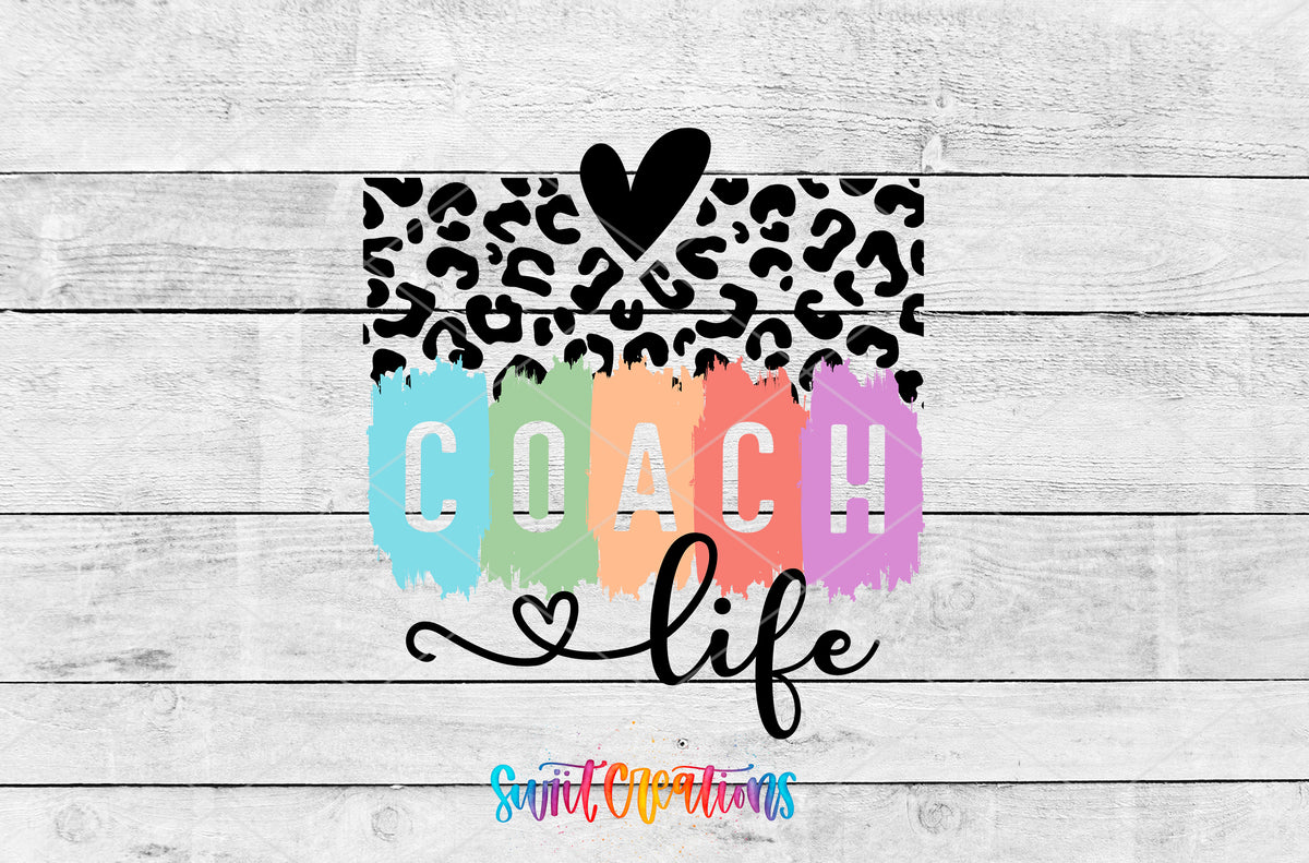 Coach Life Coquette artwork detail for the finished 16 oz tumbler