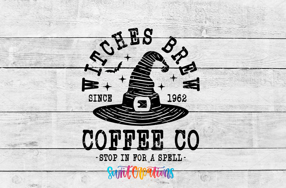 Witches' Brew artwork detail for the finished 16 oz tumbler