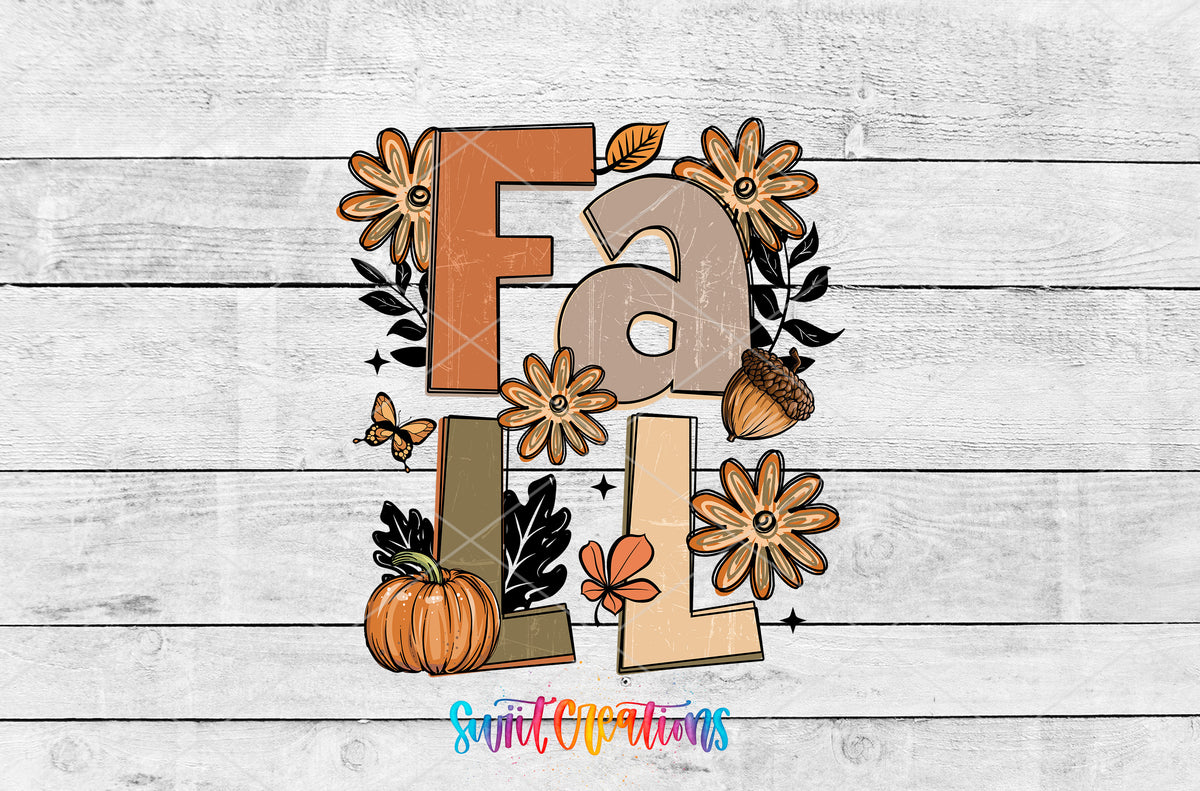 Boho Fall artwork detail for the finished 16 oz tumbler