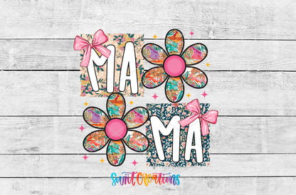 Mama artwork detail for the finished 16 oz tumbler