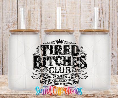 Tired frosted glass tumbler mockup with bamboo lids and straws