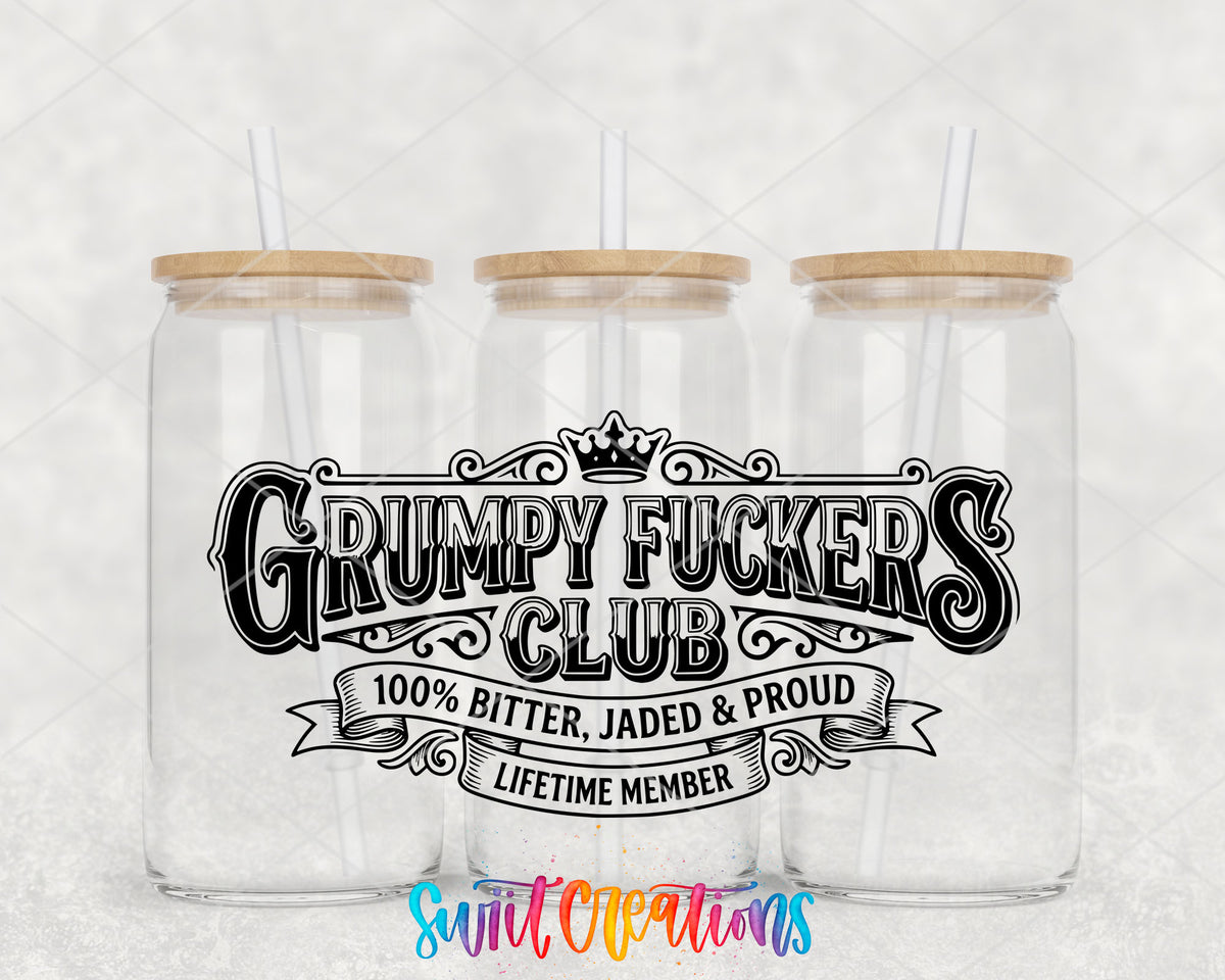 Fucker clear glass tumbler group mockup with bamboo lids and straws