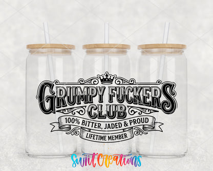 Fucker clear glass tumbler group mockup with bamboo lids and straws