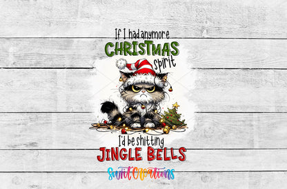 Christmas Spirit Jingle Bells artwork detail for the finished 16 oz tumbler