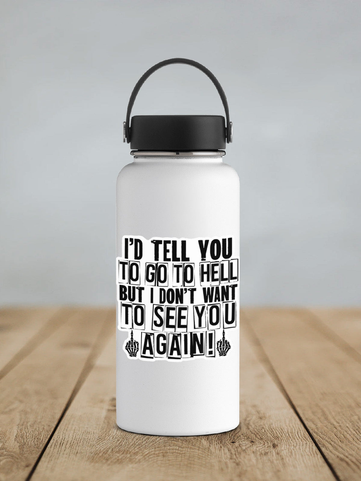I'd Tell You To Go To Hell But I Don't Want To See You Again Sticker SS363 - Swiit Creations