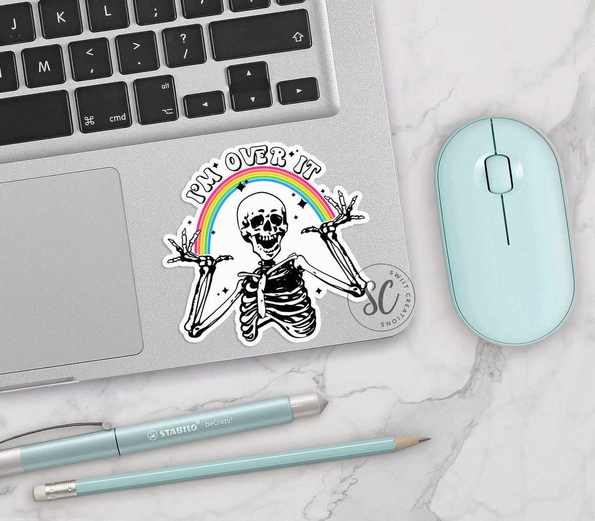I'm Over It Sticker SS674 - Swiit Creations