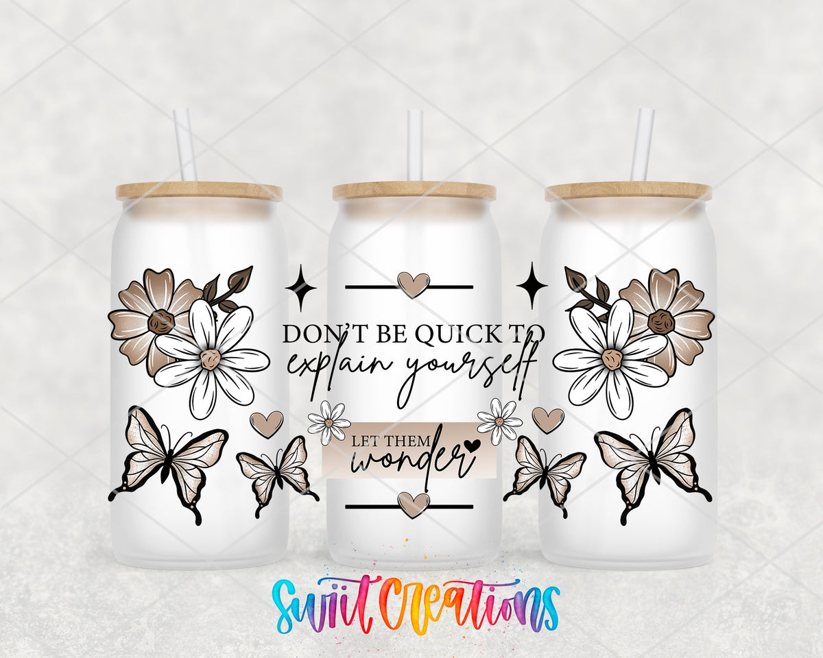 Inspirational Let Them Wonder UV DTF Transfer Tumbler Wrap | DTF314 - Swiit Creations