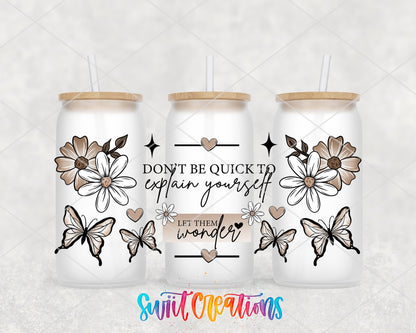 Inspirational Let Them Wonder UV DTF Transfer Tumbler Wrap | DTF314 - Swiit Creations