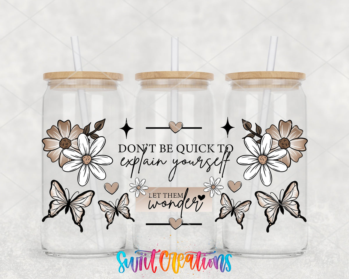 Inspirational Let Them Wonder UV DTF Transfer Tumbler Wrap | DTF314 - Swiit Creations