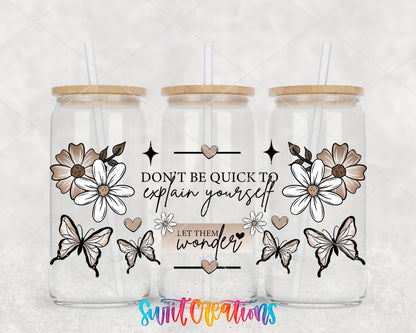 Inspirational Let Them Wonder UV DTF Transfer Tumbler Wrap | DTF314 - Swiit Creations