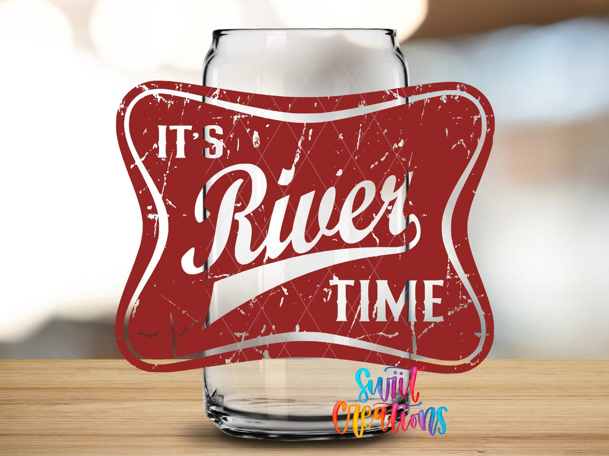 It’s River Time Retro UV DTF Cup Decal | UV866 - Swiit Creations