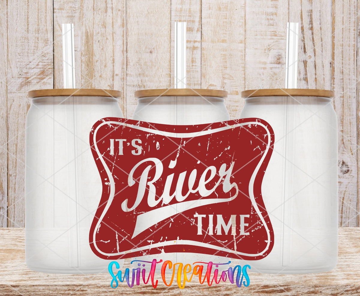 It’s River Time Retro UV DTF Cup Decal | UV866 - Swiit Creations